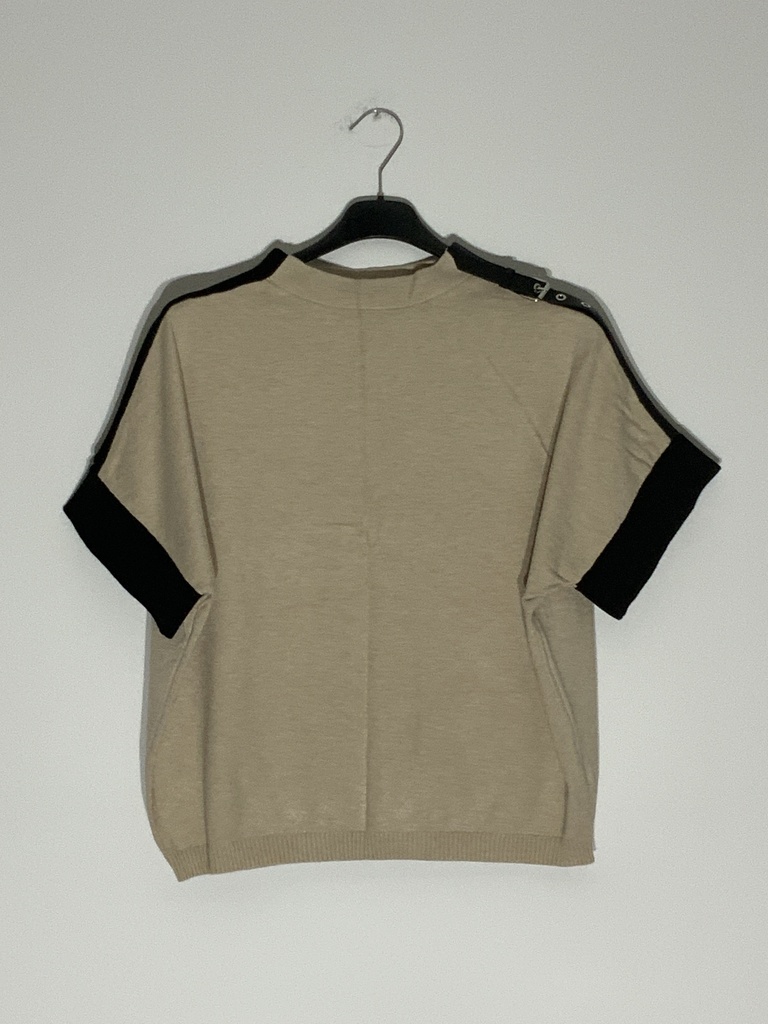 NM.AW.8138 Pullover kurz Arm beige