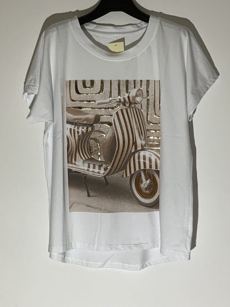 DA.299JZ Moto T-Shirt Moped Vespa Größe bis 38-42