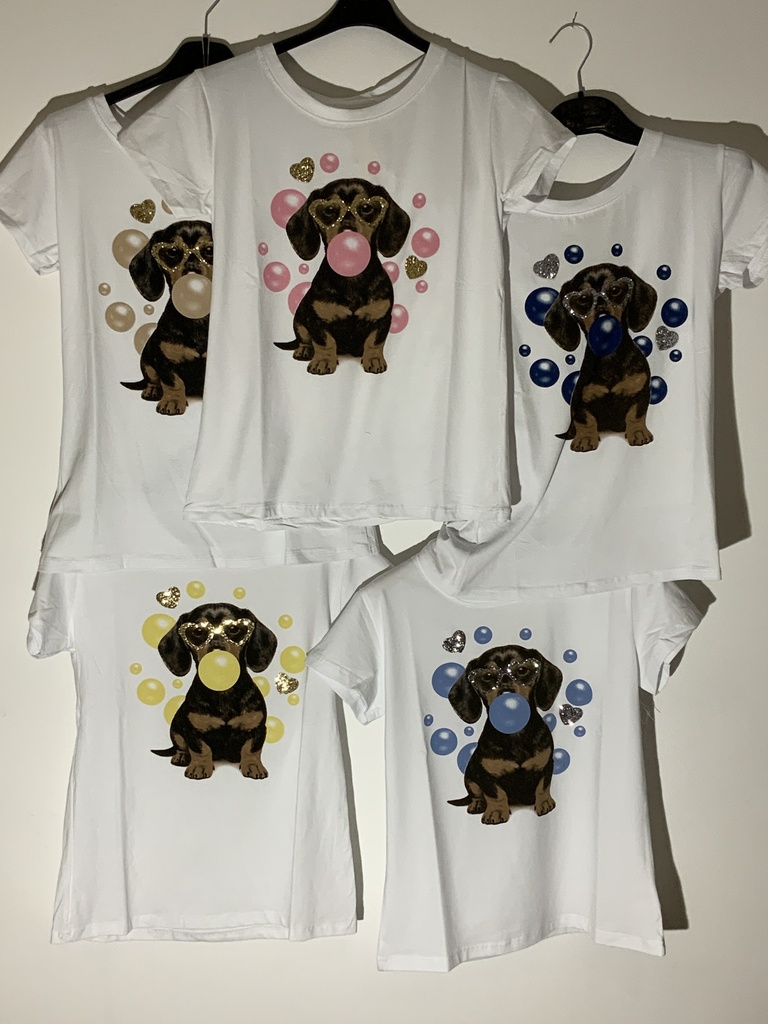 DA.252JZ Bassotti T-Shirt Hund Größe 36
