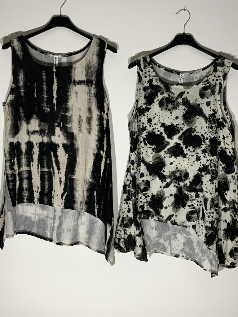 RO.AUT.DOL.12129 Top Schwarz/Weiß