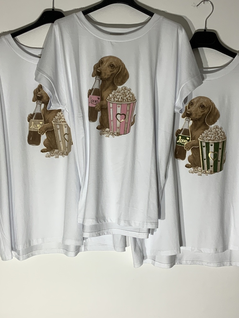 CR.BES.68782-60 T-Shirt Hund mit Popkorn