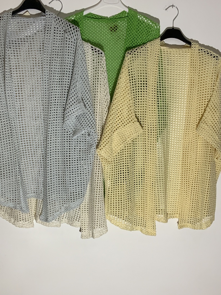 168F.6893 Strickjacke kurz Arm Größe bis 42