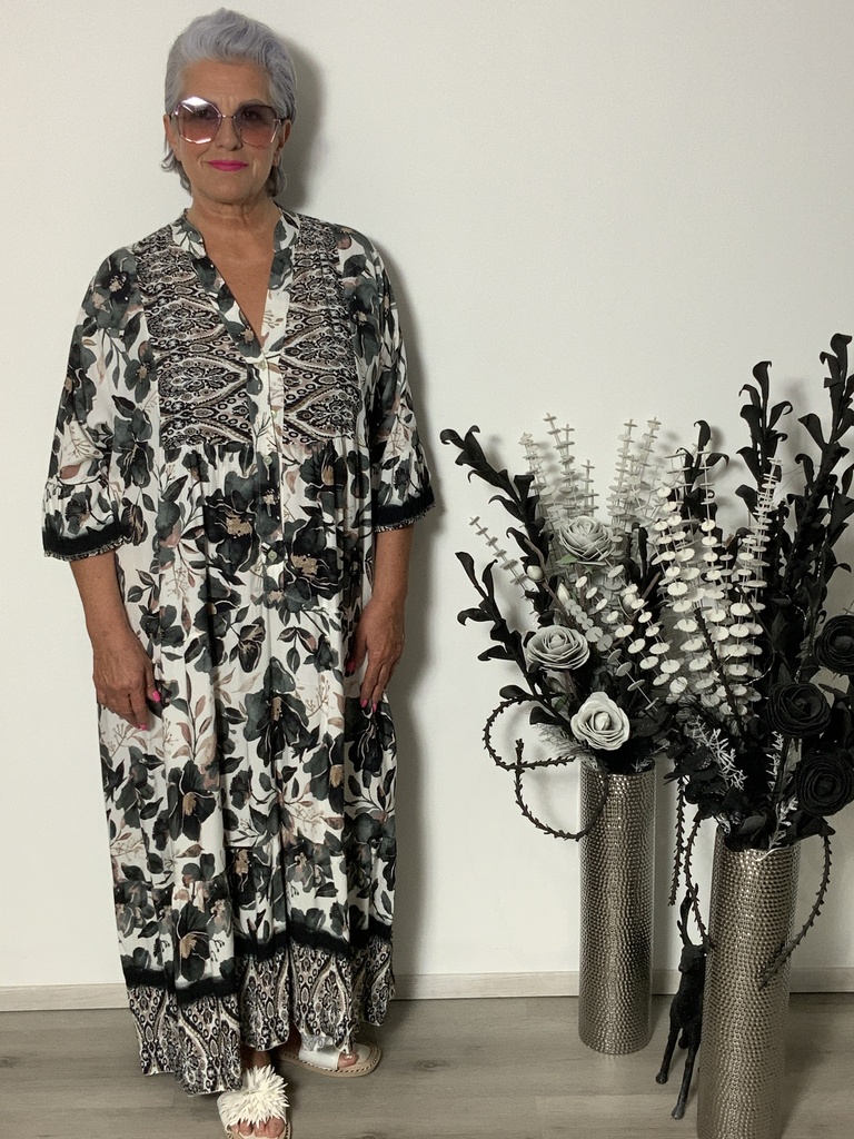 LI.3735Visc1 Kleid Größe bis 36