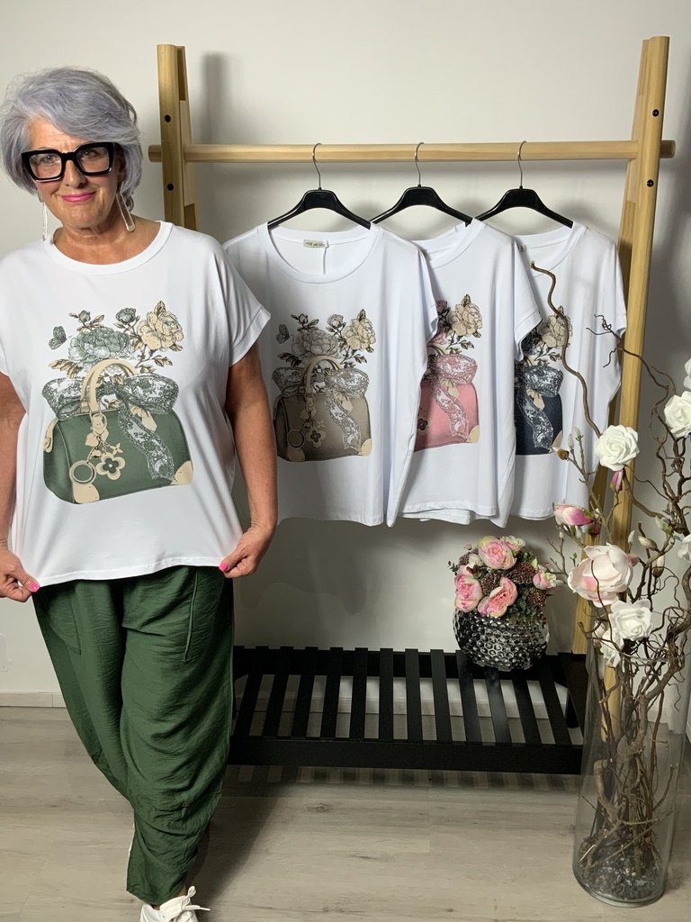 CR.68782-74 Shirt Tasche mit Blumen