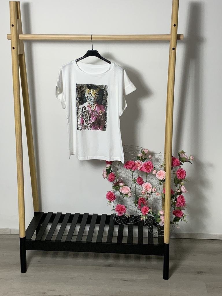 FIR. 16854 T-Shirt mit  Bild Katze