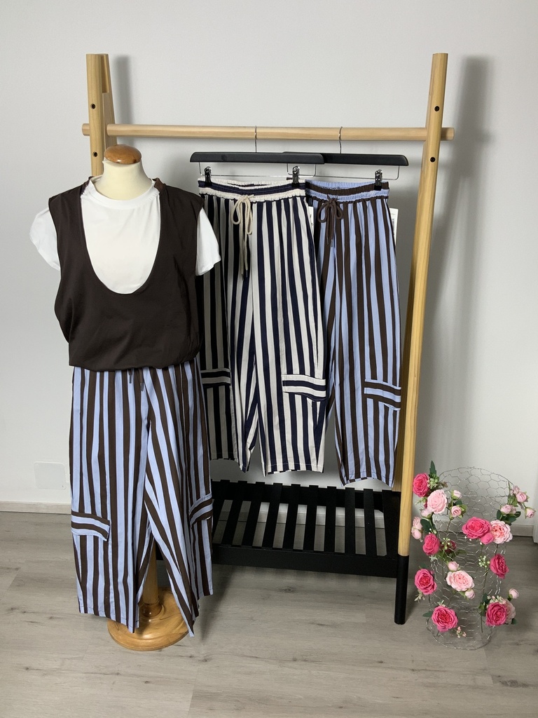 Bl.4983-C12 Hose lang gestreift