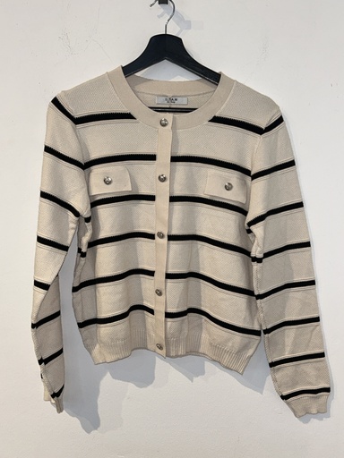 [P0003280] RE.Wi. 0046VMCC StrickJackeschwarz/creme