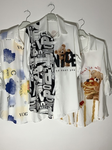 [P0007035] CR.MISS.23097 Bluse mit Aufdruck