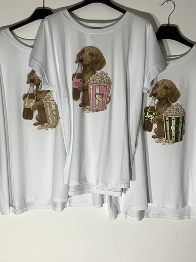CR.68782-60 T-Shirt Hund mit Popkorn