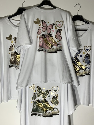 CR.BES.506221  T-Shirt Schuhe mit Schmetterling