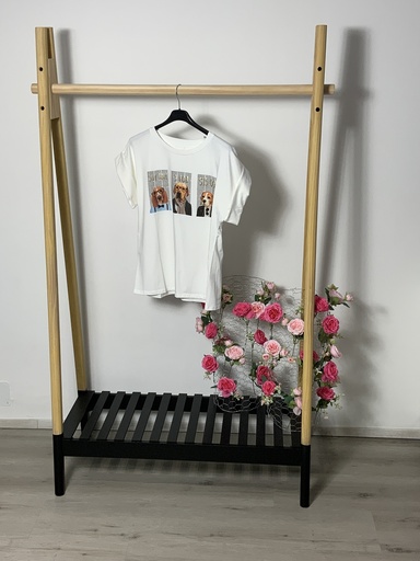 [P0008970] FIR. 17035 T-Shirt mit  Hund Größe bis 40