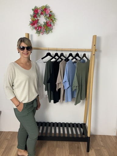 LAL.H6.25137 Pullover  3/4 Ärmel lang Größe bis 42