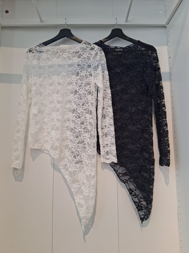 OZ.H6.7018WE Shirt mit Spitze Größe bis 40